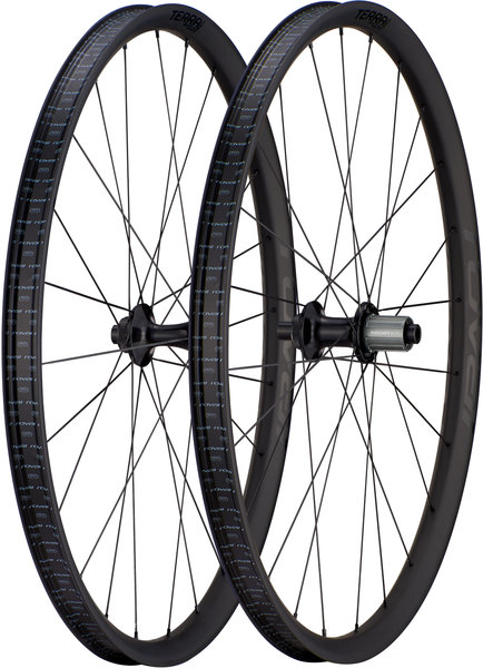 Roval Terra CLX Evo 650B Wheelset Color: Satin Carbon/Gloss Black